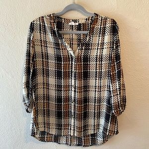 Plaid Blouse